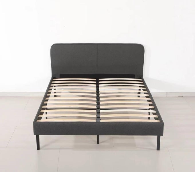 Tunis Bed Frame Grey Queen Carousel 2