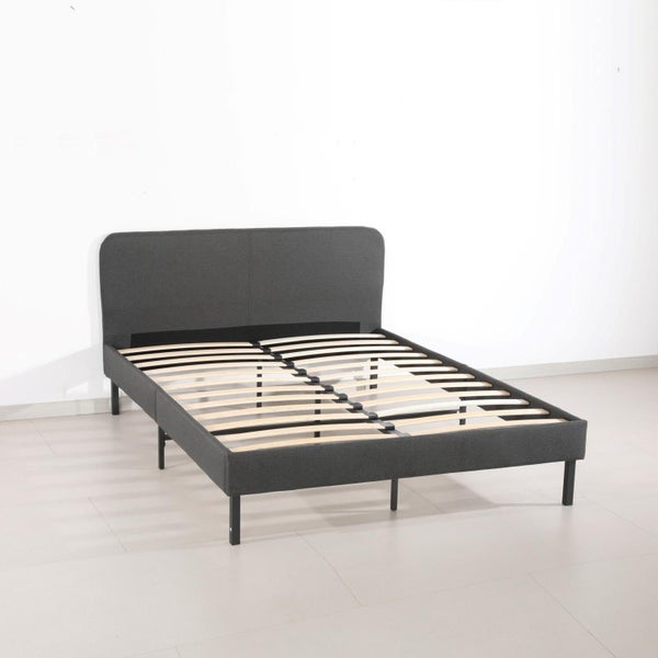 Tunis Bed Frame Grey Queen Carousel 1