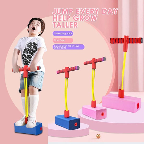 Kid Foam Pogo Jumper Soft Pogo Stick Jump Bounce Space Balance Exercise Toy Carousel 1