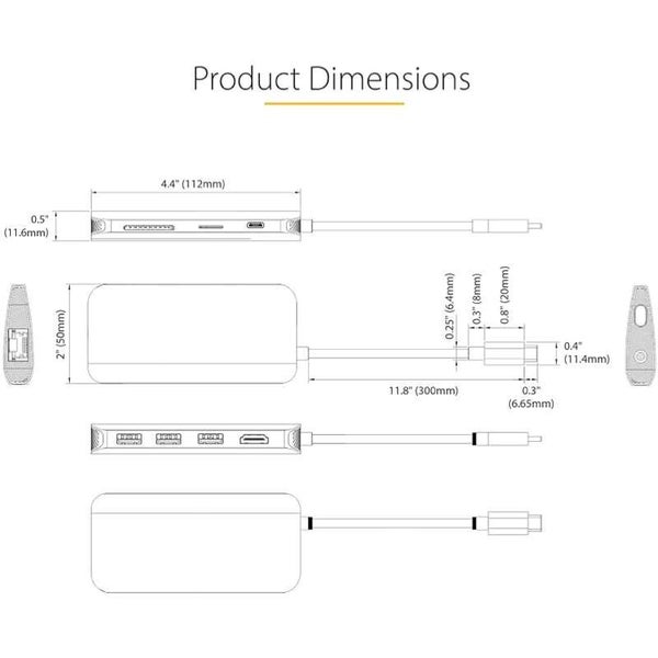 StarTech.com USB-C Multiport Mini Docking Station Carousel 7