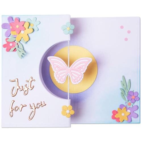 Sizzix Thinlits Die Set 14PK - Butterfly Spinner Card Carousel 2