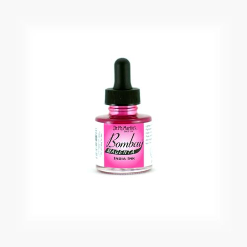 Dr. Ph. Martin's Bombay India Inks Bottles - 1.0 oz Magenta (3BY) Carousel 1