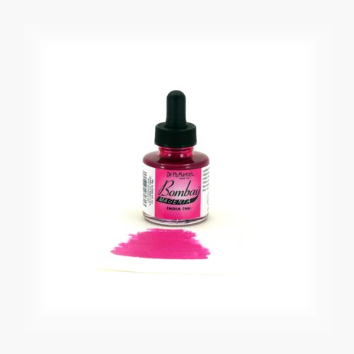 Dr. Ph. Martin's Bombay India Inks Bottles - 1.0 oz Magenta (3BY) Carousel 2
