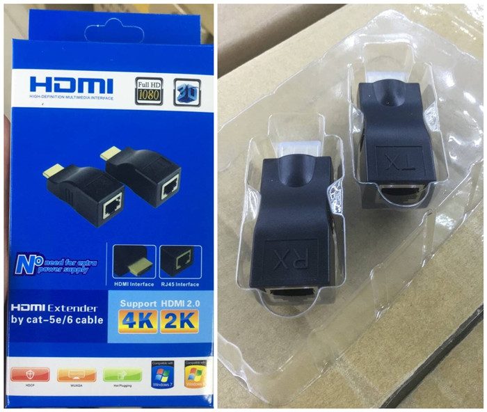 HDMI EXTENDER BY CAT-5E/6 CABLE Carousel 1