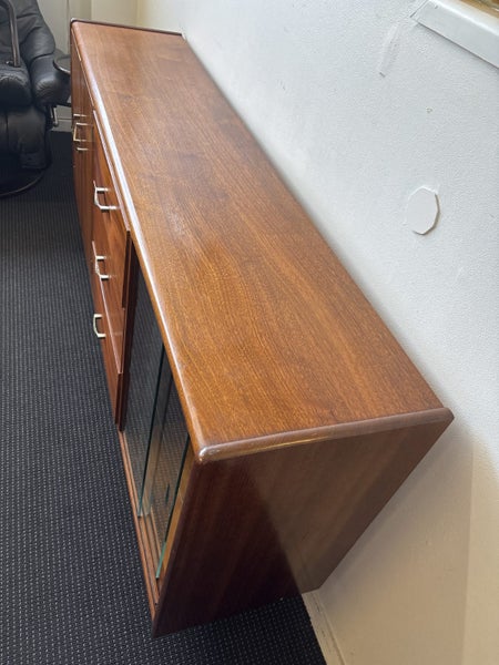 Mid-Century Vintage Solid Mahogany Sideboard Carousel 2