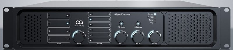 ZONE4P :: 4 zone audio controller with DSP, amplification and WebApp Carousel 1