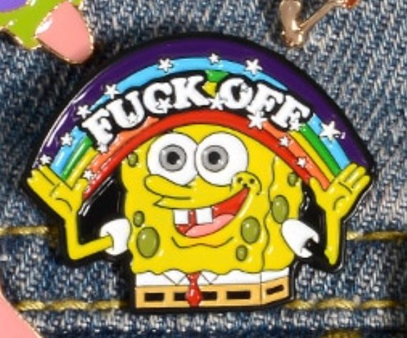 SPONGEBOB SQUAREPANTS RAINBOW PIN Carousel 1
