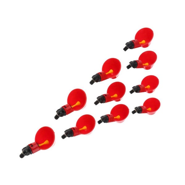 10pcs Automatic Chicken Waterer Cups | Chicken Water Feeder - New Carousel 8