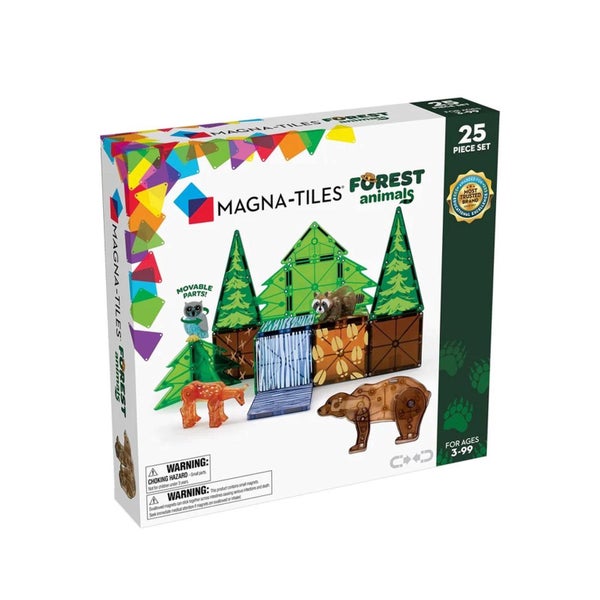 Magna Tiles Forest Animals Set, 25 Piece Carousel 1