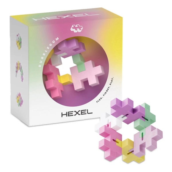 Plus-Plus Hexel Fidget Toy - Bubblegum Carousel 1