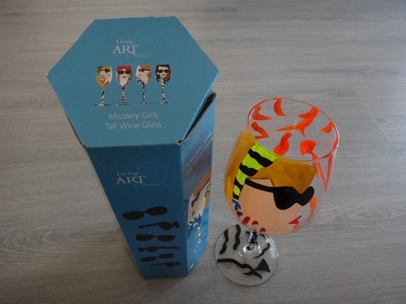 Living ART by Stoneage Misstery Girl Tall Wine Glass Carousel 1