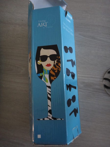 Living ART by Stoneage Misstery Girl Tall Wine Glass Carousel 13