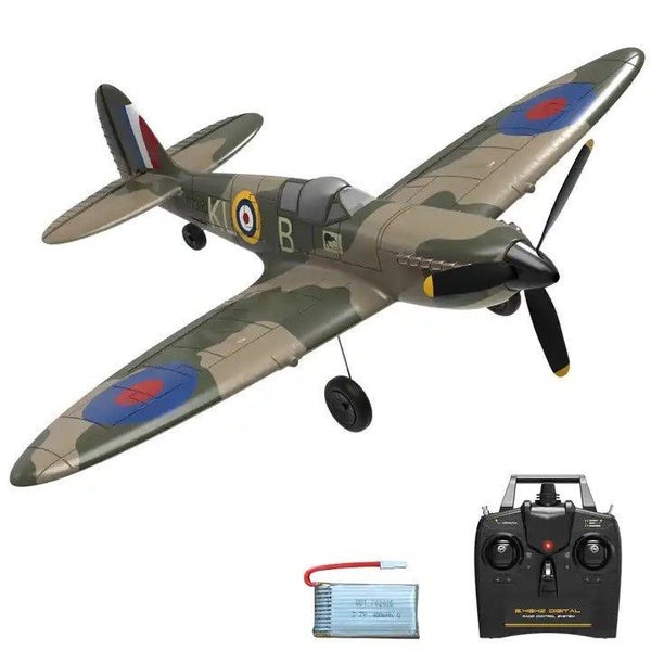 RC Plane - Ready To Fly - WWII Spitfire 400mm With 4Ch Remote and Gyro Carousel 1