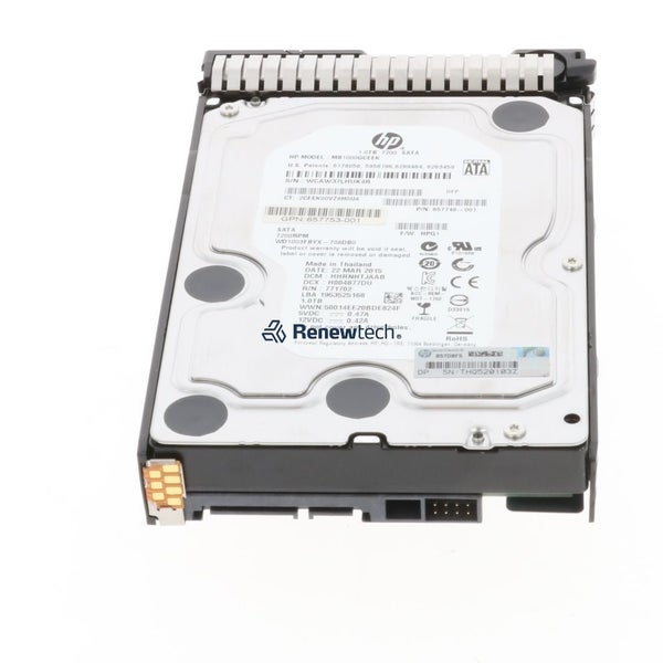 HP 1TB SATA HDD for ProLiant G8 G9 G10 SRVERS WITH Caddy Carousel 1