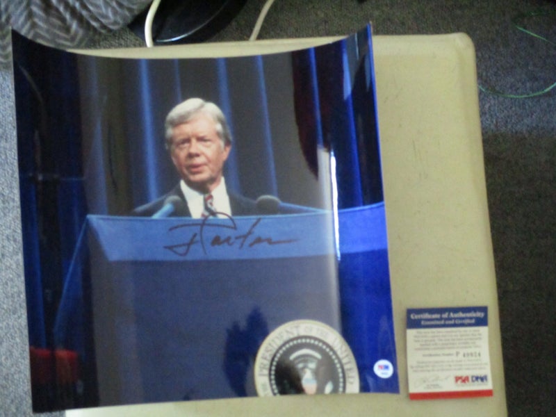 Jimmy Carter "39th US President" signed large Photograph + Authentication Carousel 2