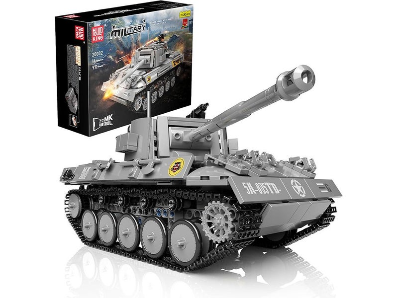 RC M18 Tank Building Set, Remote and APP Control WW2 Army Vehicles Model, Toys Carousel 1