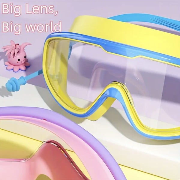 Kids Swimming Goggles with Earplugs Swim Glasses Fit Aged 3-14 Carousel 10