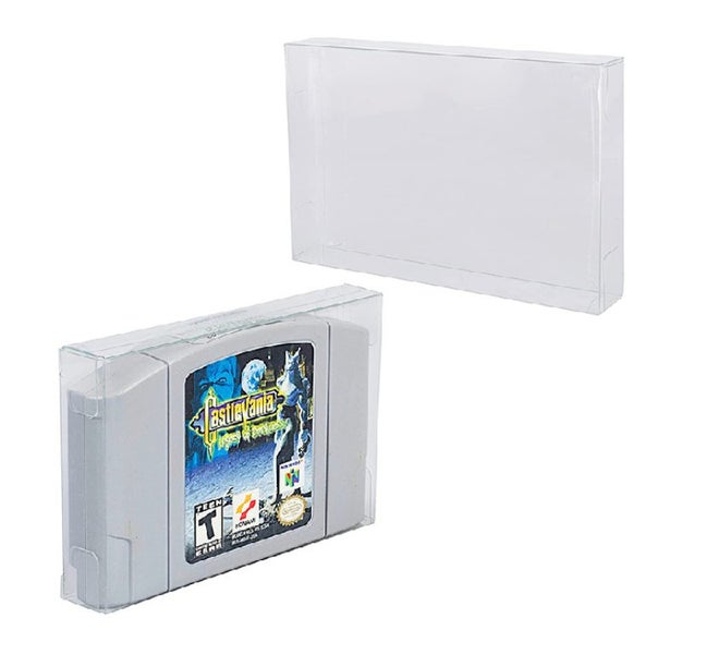1PC Dust Cover Game Card Protections Box for N64 Plastic PET Protectors Skin Carousel 1