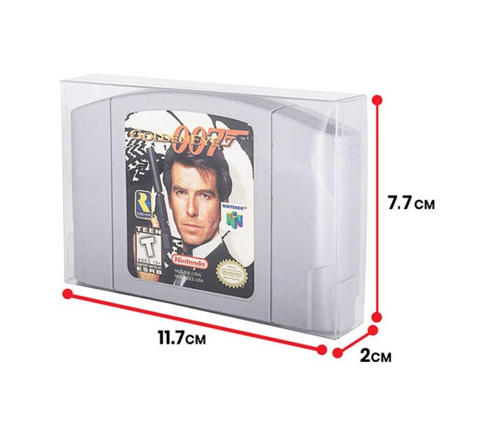 1PC Dust Cover Game Card Protections Box for N64 Plastic PET Protectors Skin Carousel 4