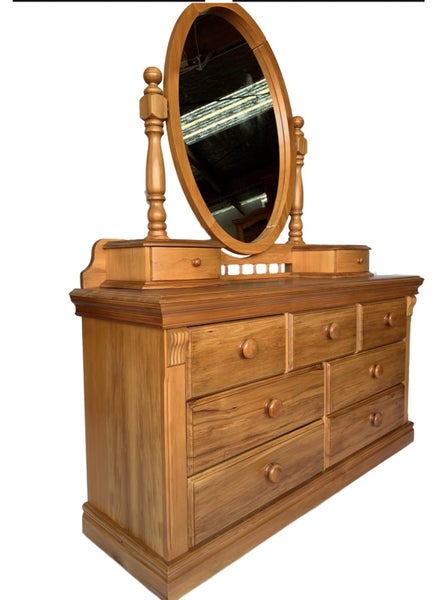 Absolutely beautiful Blayco solid rimu dresser- FULLY RESTORED Carousel 1