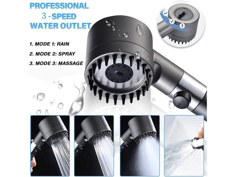 High Pressure Shower Head Set - Carousel 2
