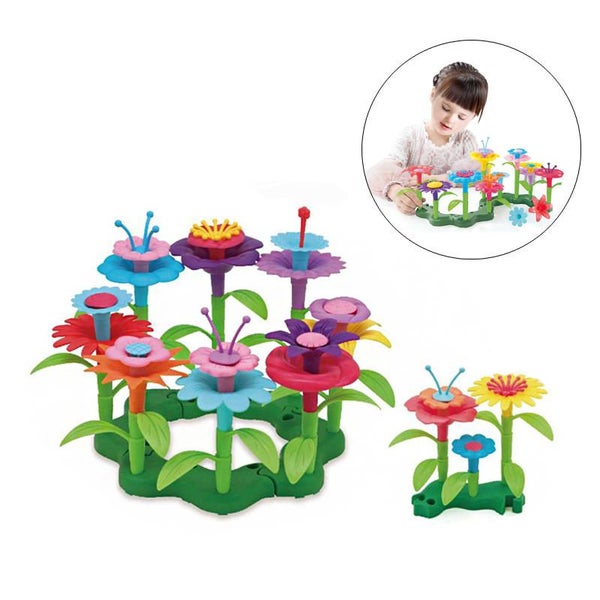 46Pcs Flower Building Toys STEM Gardening Pretend Gift for Kids Age 3-7 Year Old Carousel 1