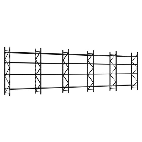 2.5M Tall Five Bay Commercial Shelving 9330L X 2500H X 600D Carousel 1