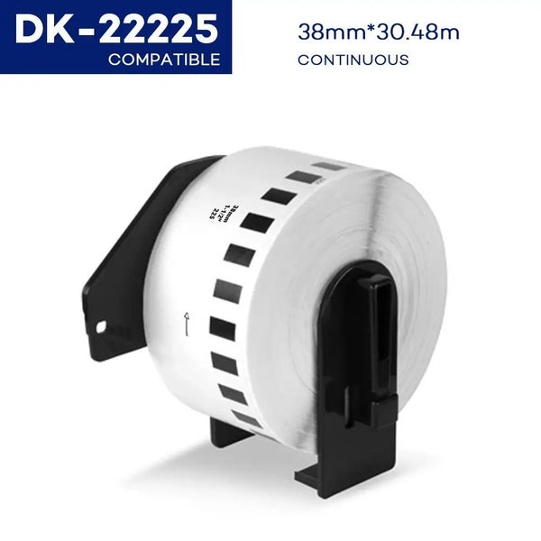 DK-22225 Compatible Brother DK Continuous Label Roll DK22225 - 38mm x 30.48m Carousel 1