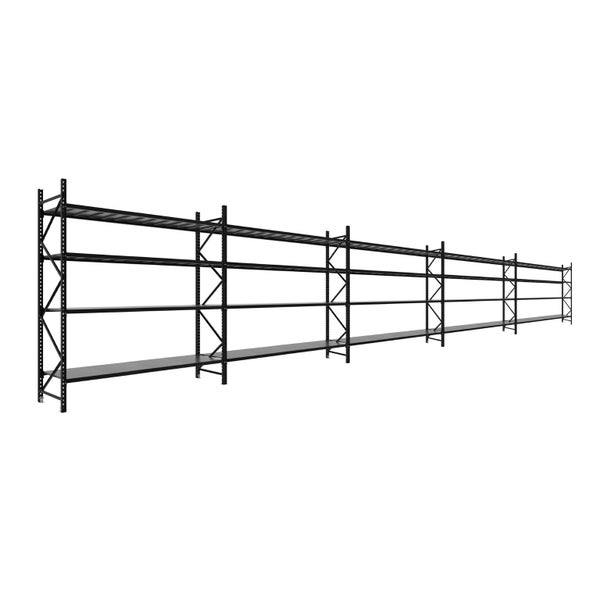 2.5M Tall Five Bay Commercial Shelving 12330L X 2500H X 600D Carousel 1