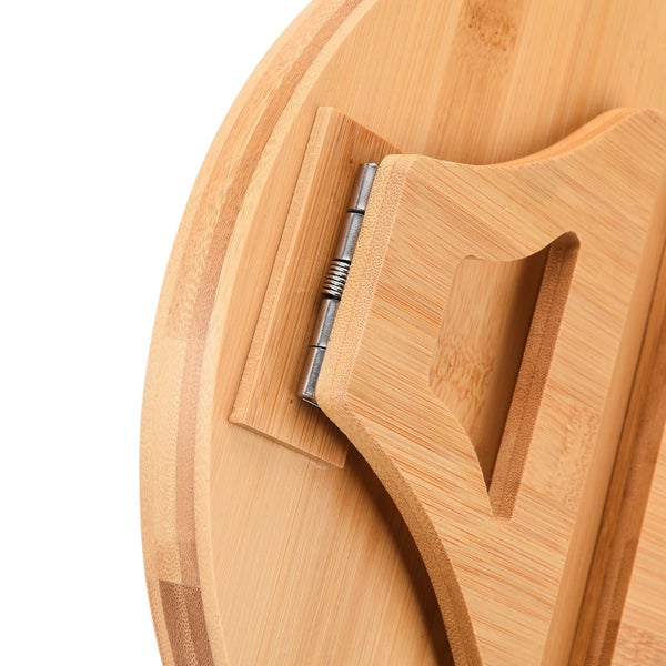 Couch Tray Burlywood Bamboo Folding Sofa Arm Clip Table for Snack Home Dormitory Carousel 1