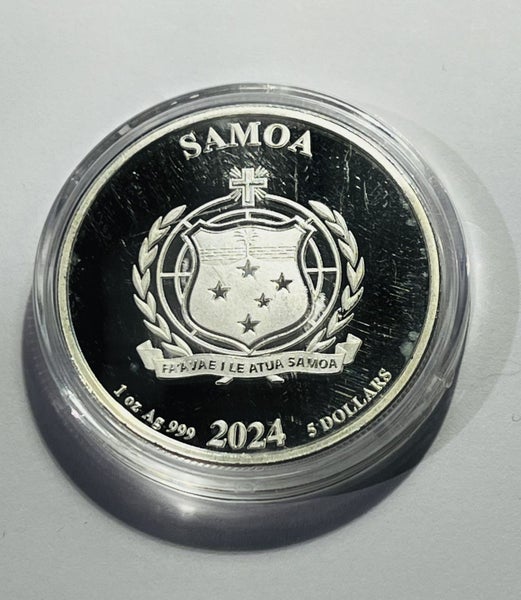 2024 1 oz Samoa DC Comics - The Joker .999 Silver BU Coin Carousel 2