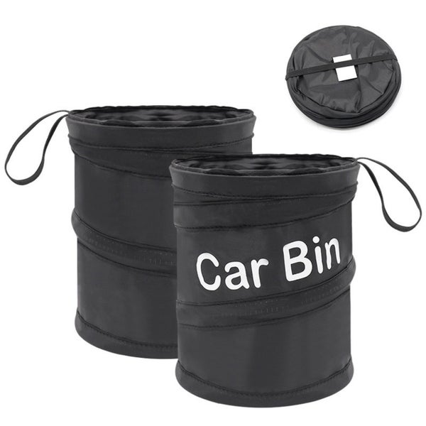 1pc Car Trash Can Foldable Cloth Storage Bin Carousel 1