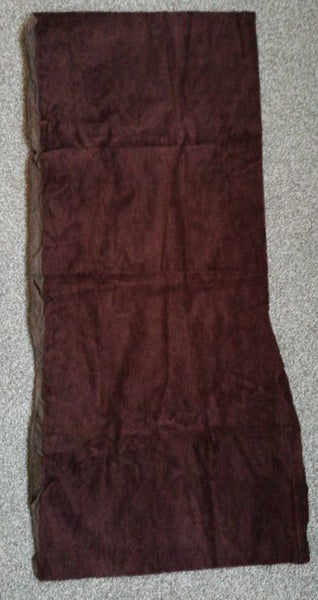 PIECE OF DARK BROWN VELVETY FABRIC FOR UPHOLSTERY Carousel 1