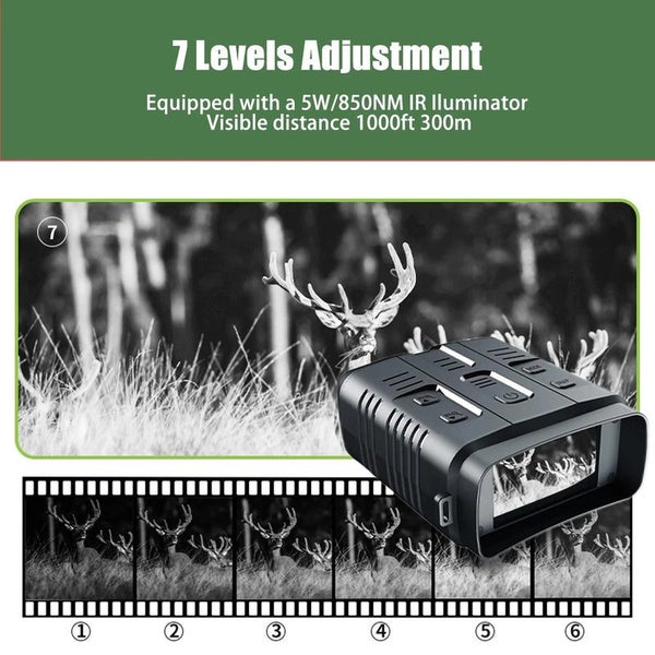 4K Night Vision Binoculars Device 10x Digital 800m Full Dark 8W Infrared WiFi... Carousel 6