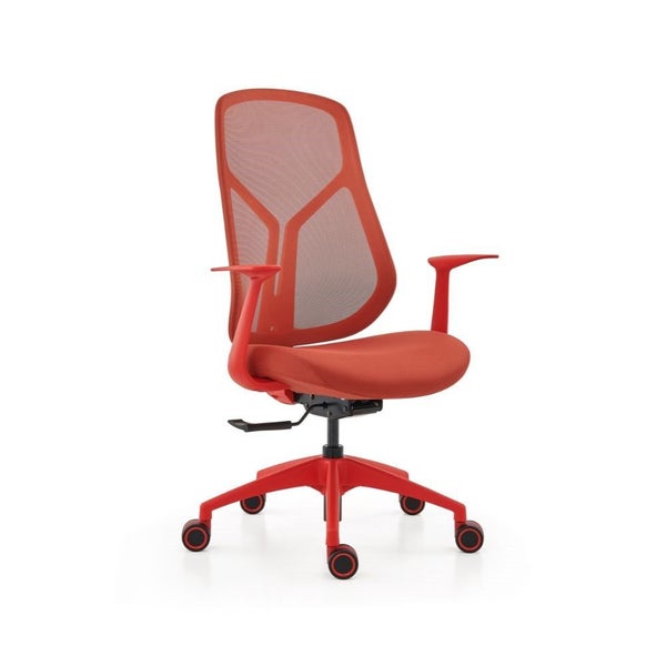 Mobel Yara Red Mesh Back Office Chair Carousel 1