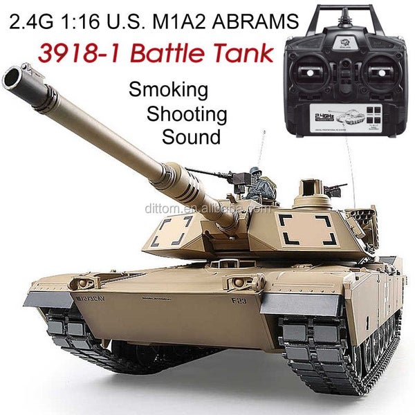 Heng Long 3918-1-MS 1/16 U.S. M1A2 Abrams RC Battle Tank (With Metal Gearbox ... Carousel 2