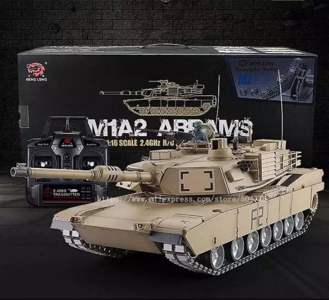 Heng Long 3918-1-MS 1/16 U.S. M1A2 Abrams RC Battle Tank (With Metal Gearbox ... Carousel 8