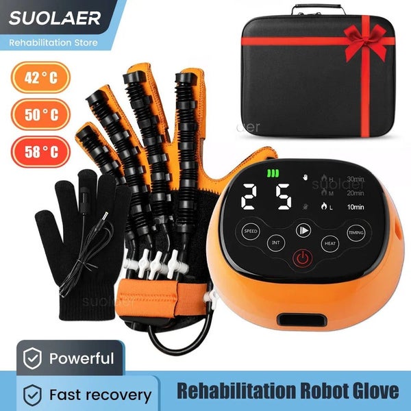 Heated Rehabilitation Robot Gloves Hemiplegia Stroke Physiotherapy Training D... Carousel 2