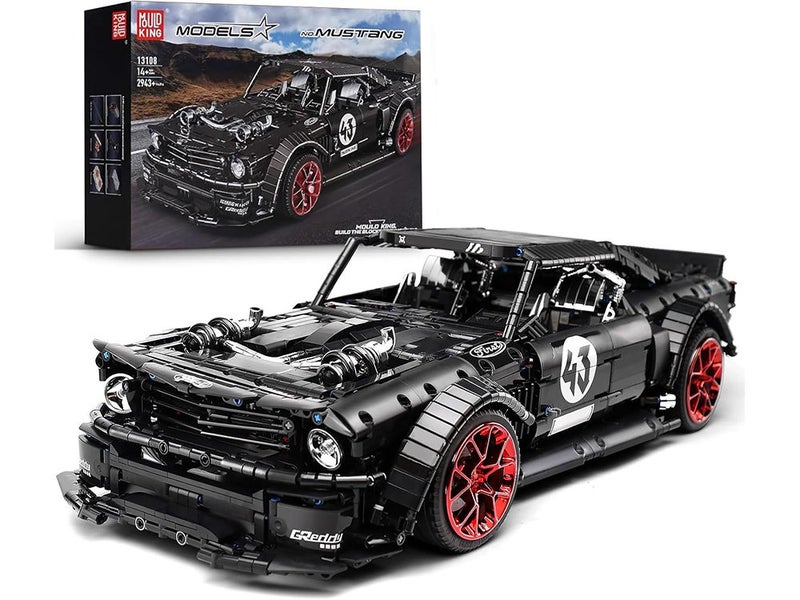 Mould King Mustang Car Building Kits, MOC Building Blocks Set to Build, Gift Toy Carousel 1