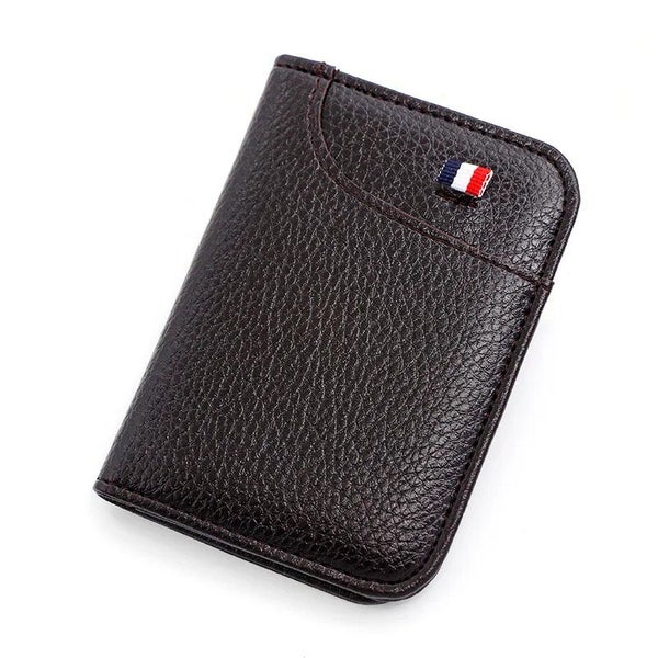 Card Holder Thin Mini Wallet Unisex Exquisite PU Coin Purse Carousel 1