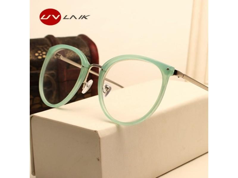 UVLAIK Fashion Optical Glasses Transparent Lens Myopia Eyeglasses Women Vintage Carousel 2