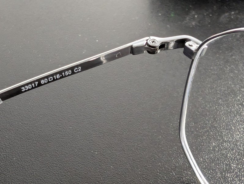 Metal Titanium Glossy Wide Prescription Eyeglasses Frame 60?16-150 Carousel 6