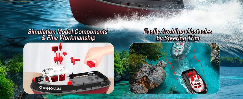 RC Boat with LED Lights Carousel 2
