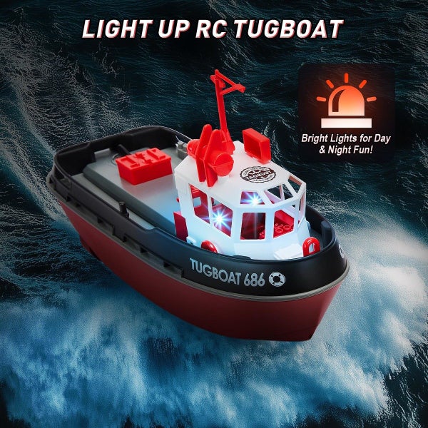 RC Boat with LED Lights Carousel 14
