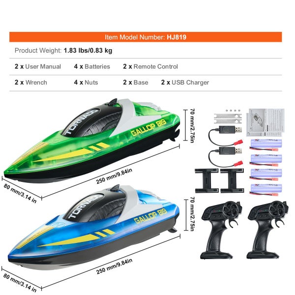 RC Boat for Kids,Remote Control Boat,Racing Boat Carousel 13