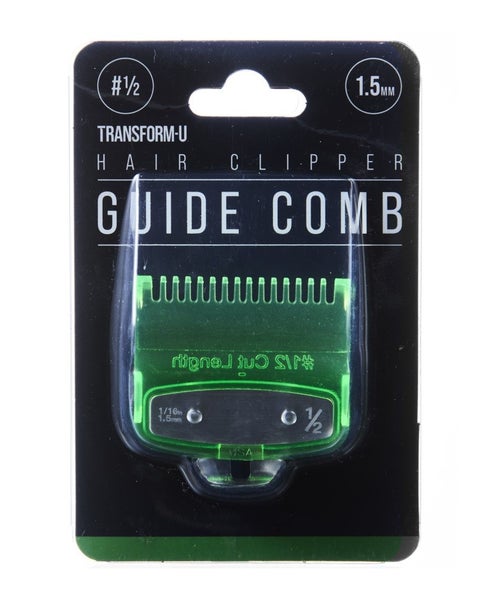 Transform-U Hair Clipper Guide Comb #0.5 - 1.5Mm - Green Carousel 2