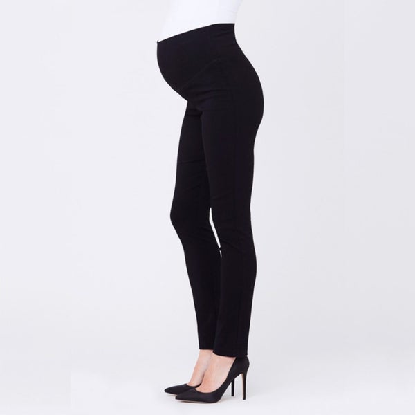 Ripe Maternity Suzie Super Straight Pant - Black Carousel 1