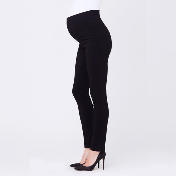 Ripe Maternity Suzie Super Straight Pant - Black Carousel 2