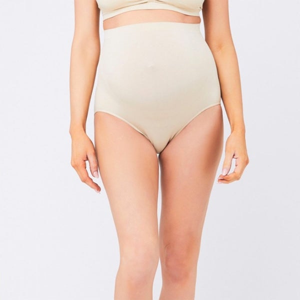 Ripe Maternity High Waisted Seamless Briefs - Natural Carousel 2