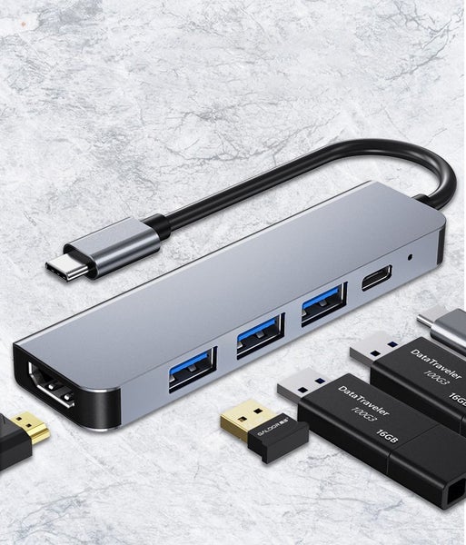 5 in 1 Type-C PD HDMI Adapter USB3.0 HUB Docking Station Adapter Carousel 2